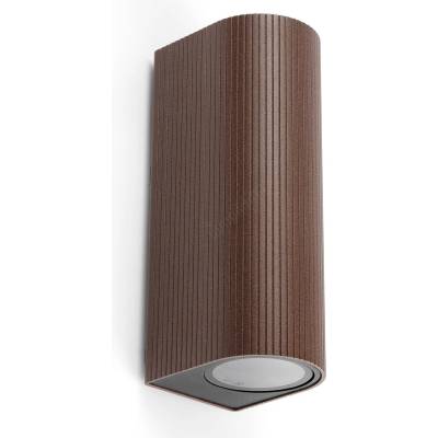 Faro Barcelona FARO 70329 - Външно стенно осветително тяло ESTELA 2xGU10/5W/230V IP65 кафяво (FA70329)