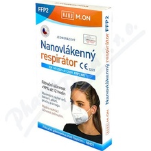 NANO M.ON Jednorazový nanovláknový respirátor FFP2 NR biely 5 ks