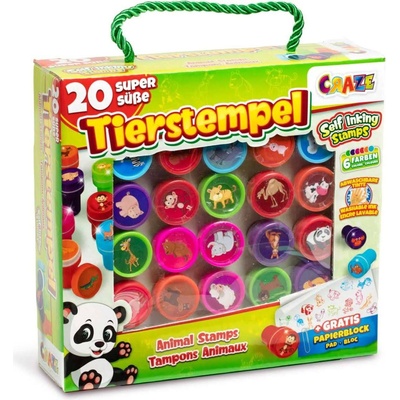 CRAZE Детски комплект печати Craze - Разноцветни животни (C17784)