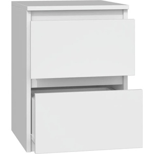 Topeshop Нощно шкафче/нощно шкафче Topeshop M2 BIEL 2 чекмеджета Бяло (M2 BIEL)