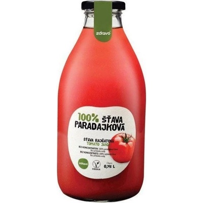 Zdravo 100% paradajková šťava 0,75 l