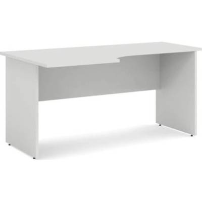 Economy Pracovný stôl ľavý Basic 160x76x90cm, biela
