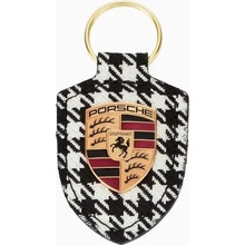 Přívěsek na klíče Porsche Crest Keyring pepita černobílá