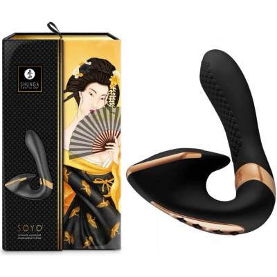 G-SPOT вибратор за двойна стимулация, луксозен, 17см. - Soyo Black (SHUNGA0227)