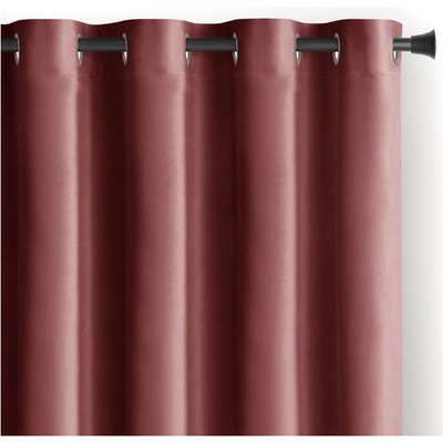 Ružový zamatový dimout záves 140x245 cm Eyelets – Restilo