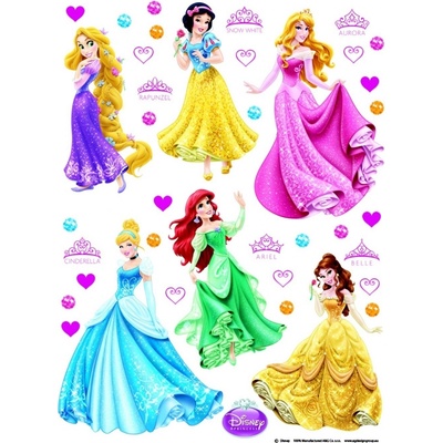 AG Design DK 1760 Samolepící dekorace Princess small rozměry 42,5 x 65 cm