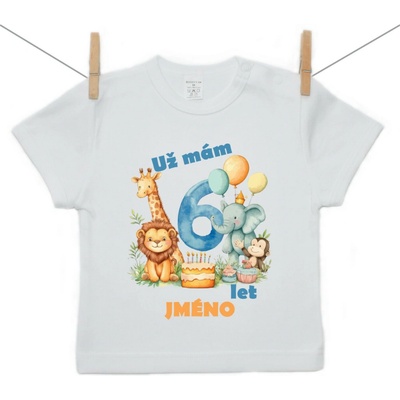 Boodyy Tričko s krátkým rukávem Už mám 6 let Safari