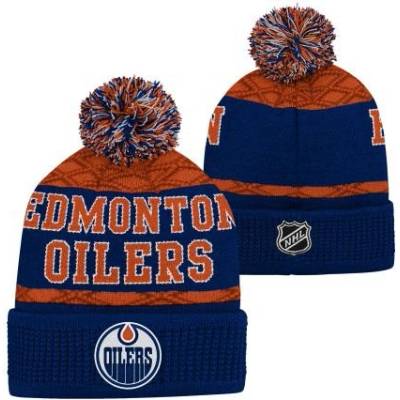 Dětská zimní čepice Edmonton Oilers Puck Pattern Cuffed