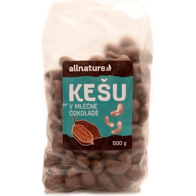 Allnature Kešu v mléčné čokoládě 500 g