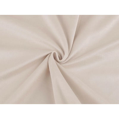 Stoklasa Samet / velvet hladký šíře 280 cm Balení: 1 m, Varianta: 1 (260 g/m²) béžová světlá 1 (260 g/m²) béžová světlá