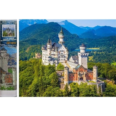 Norimpex Diamantové malování Zámek Neuschwanstein 30 x 40 cm – Zboží Mobilmania