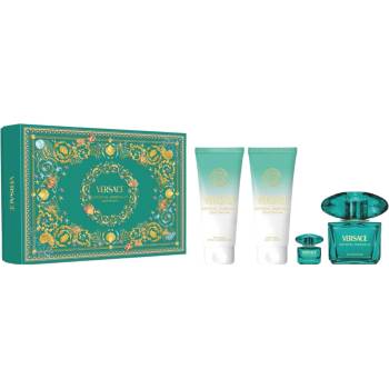 Versace Crystal Emerald Gift Set EDP 90 ml + Shower Gel 100 ml + Body Lotion 100 ml + EDP 5 ml за жени
