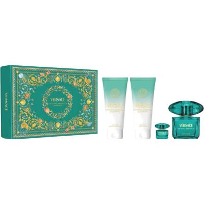 Versace Crystal Emerald Gift Set EDP 90 ml + Shower Gel 100 ml + Body Lotion 100 ml + EDP 5 ml за жени