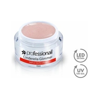 Professionail LED-UV Gél kamufláž Cinderella Glimmer 15 ml