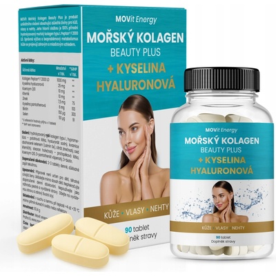 MOVit Energy Morský Kolagén Beauty Plus + Kyselina hyaluronová 90 tabliet