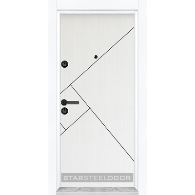 Starsteeldoor Блиндирана врата Parkdor M-15 Бяла перла (цена без монтаж)