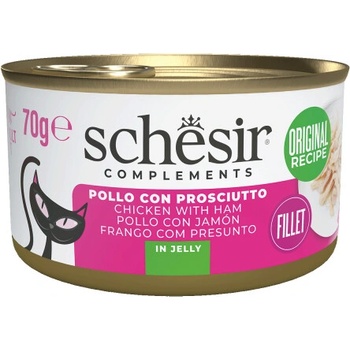 Schesir Cat Complements Kuracie so šunkou v želé 70 g