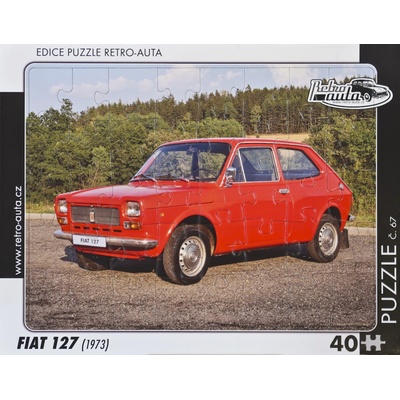 Retro-Auta č. 67 FIAT 127 1973 40 dílků