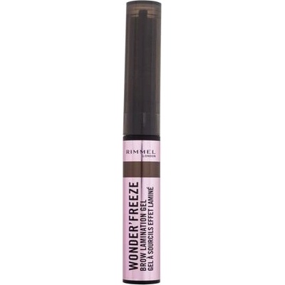 Rimmel London Wonder'Freeze Brow Lamination Gel laminovací gel na obočí 003 Medium Brown 6 g