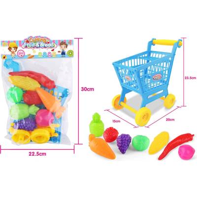 Armtoys КОЛИЧКА ЗА ПАЗАРУВАНЕ С ПЛОДОВЕ В ПЛИК