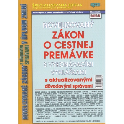 Novelizovaný zákon o cestnej premávke 4/2023