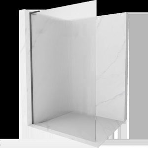 Mexen Kioto L Душ кабина Walk-in 70 x 200 см, ивици, четка с цвета на оръжие сив - 800-070-103-66-09 (800-070-103-66-09)