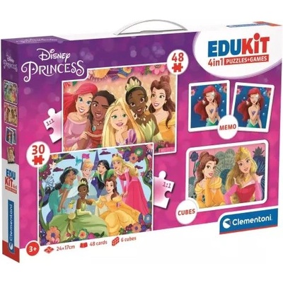 Clementoni Clementoni: Edukit 4 в 1 комплект игри - Дисни Принцеси (18297)