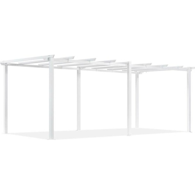 Garden Point Barbados 3 x 6 m bílý kovový rám zahradní pergoly