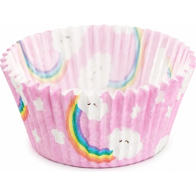 Cake star papírové košíčky na muffiny a cupcakes barevné 50x30 mm 100ks vzor 9