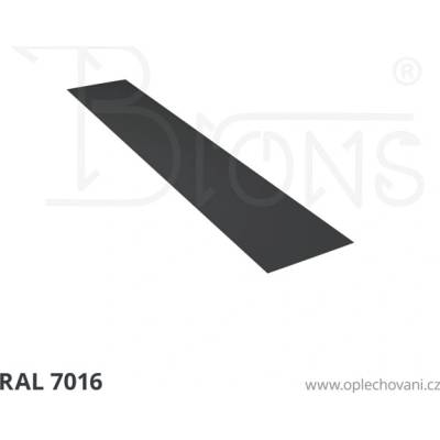 Brons Rovinný plech 350 x 2000 mm tmavě šedá