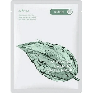 Isntree Маска за лице с пелин и хиалуронова киселина Isntree Mugwort Gauze Mask