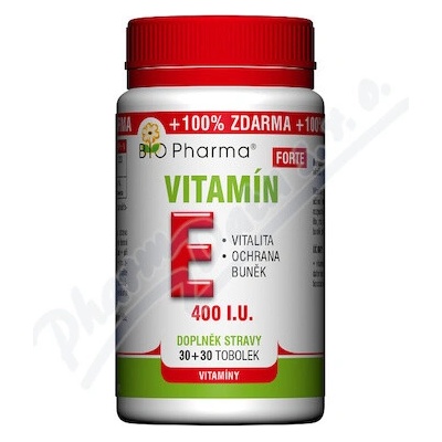BIO-Pharma Vitamín E Forte 400 I.U. 30+30 tobolek