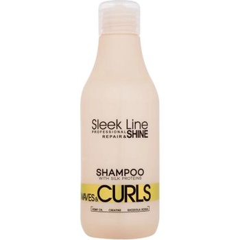 Stapiz Sleek Line Waves & Curls Shampoo 300 ml почистващ и дълбоко хидратиращ шампоан за къдрава и вълнообразна коса за жени