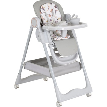 Moni Столче за хранене Moni - Surprise, сиво + подарък (112172)