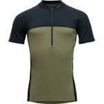 Devold Мъжко мериносово термобельо Devold Lauparen Merino 190 Zip Tee Merino base layer - Ink / Lichen / Black - размер XXL (015-2115-0115)
