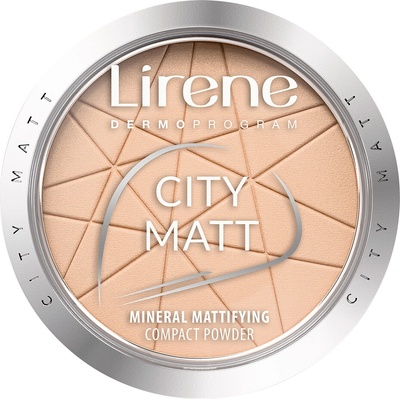 Lirene City Matt zmatňujúci púder 02 Natural 9 g