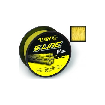 Black Cat Šnúra S-Line Žltá 450m 0,55mm 70kg