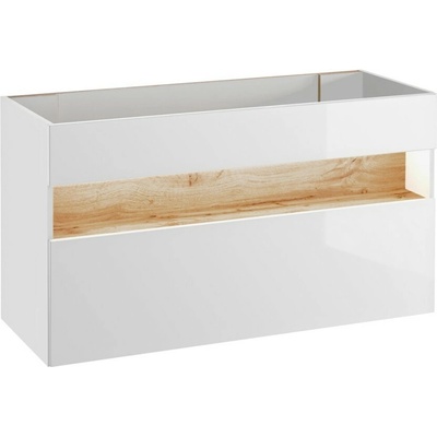 COMAD - Skrinka pod umývadlo 120cm 1 zásuvka BAHAMA WHITE 5907611648407
