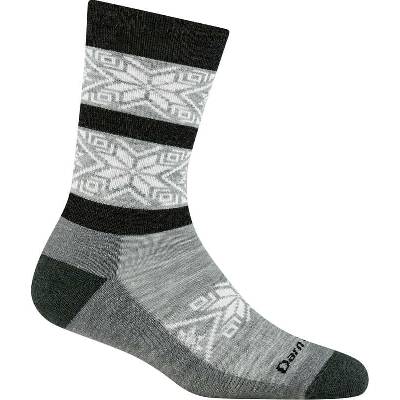 Darn Tough dámské ponožky Elsa Crew Lightweight With Cushion stříbrné silver