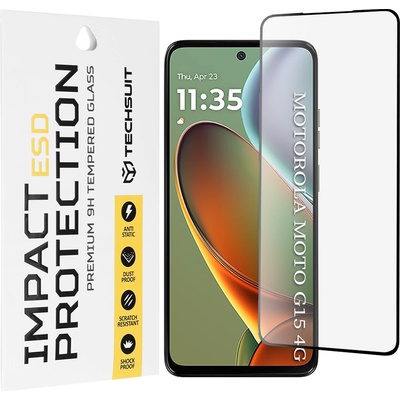 Techsuit Протектор за Motorola Moto G15 / G15 Power - ESD Glass - Черен