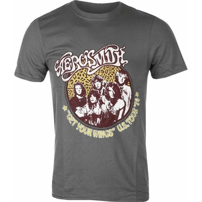 Metal Rock Off Aerosmith Cheetah Print černá