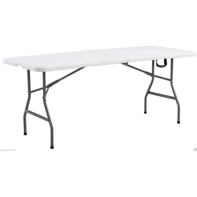 eKosik 444 Zahradní skládací stůl 180x76x74cm bílý