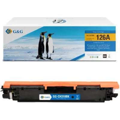 Compatible УНИВЕРСАЛНА КАСЕТА ЗА HP Color Laserjet CP1025/CP1025NW - Black - /126A/ - CRG-729BK (CRG729BK)/CE310A - PN NT-CH310FBK/NT-CH310BK - G&G (100HPCE310A)