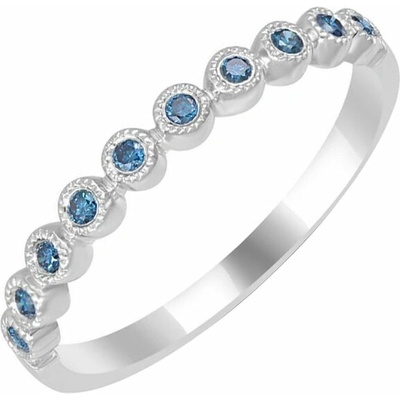 Eppi Zlatý prsteň s modrými diamantmi Edan R33270