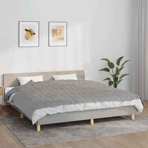 vidaXL Утежнено одеяло сиво 155x220 см 11 кг плат (350723)