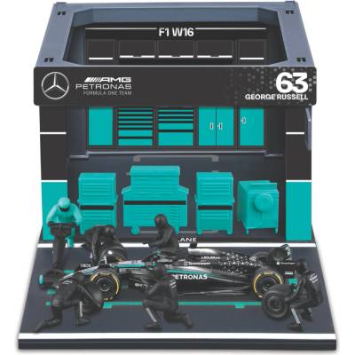 BBURAGO Model auta F1 Pit Pass (Mercedes AMG Petronas F1 W16) 1:43