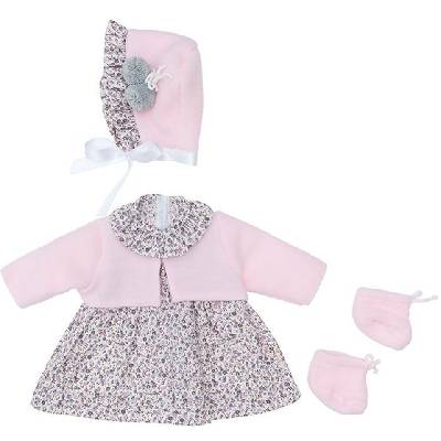Дрехи за кукла Asi Dolls - Лея, рокля, шапка и терлички, 46 cm (3183470)