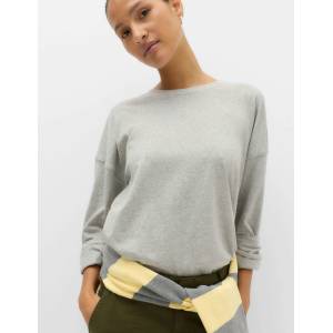 Marks & Spencer Топ от чиста памук Marks & Spencer сива Marks & Spencer | Siv | ЖЕНИ | XS