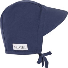 Moniel Dětská rostoucí zavazovací čepice s kšiltem Navy Blue modrá