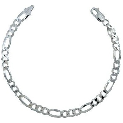 INFINITYSILVER Strieborný náramok figaro 100214023